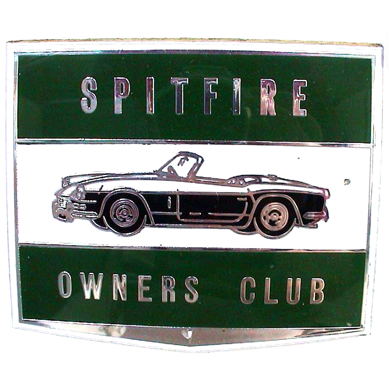 Spitfire Owners Club car badge